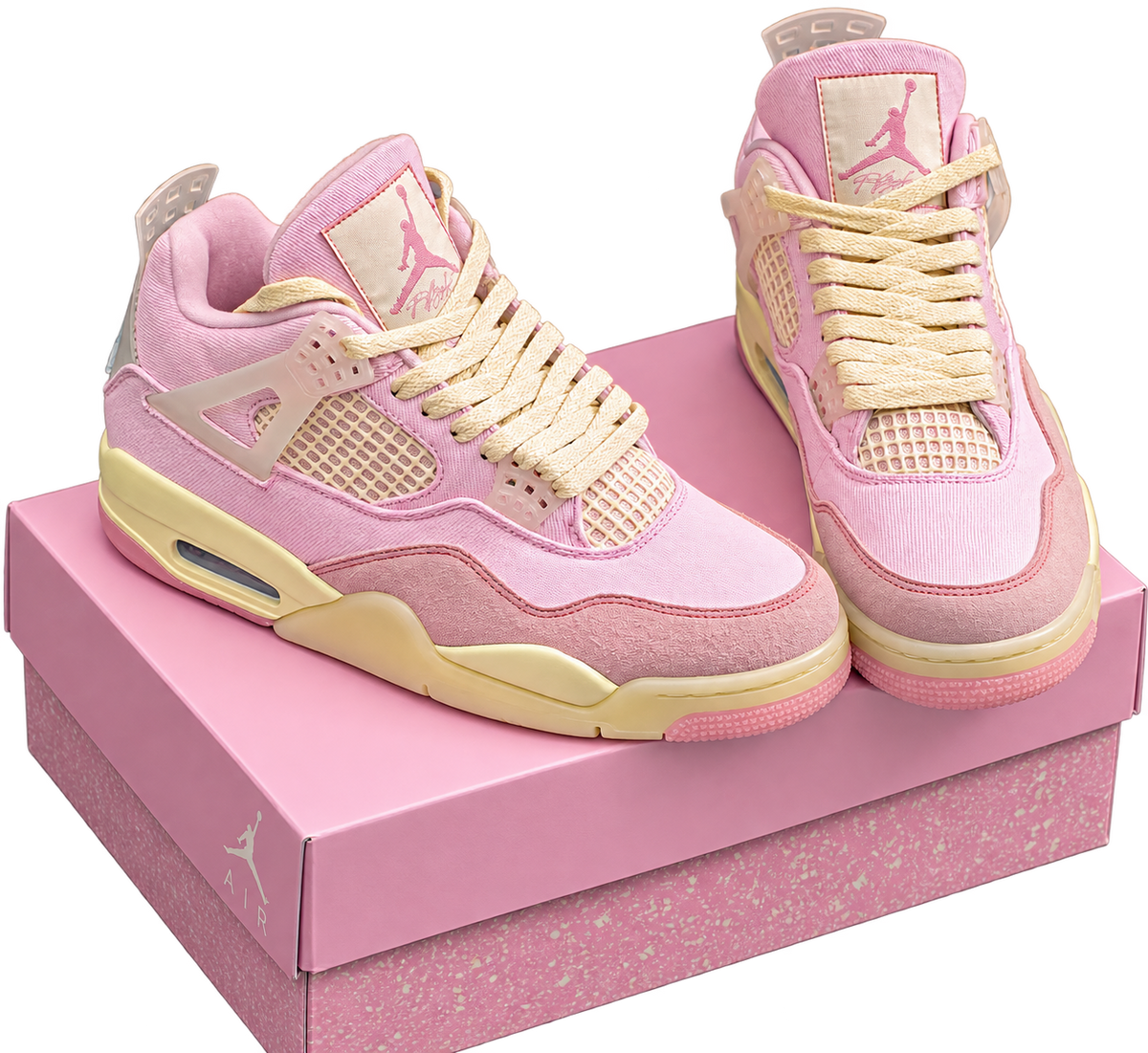Silueta retro 4 en clave rosa pastel