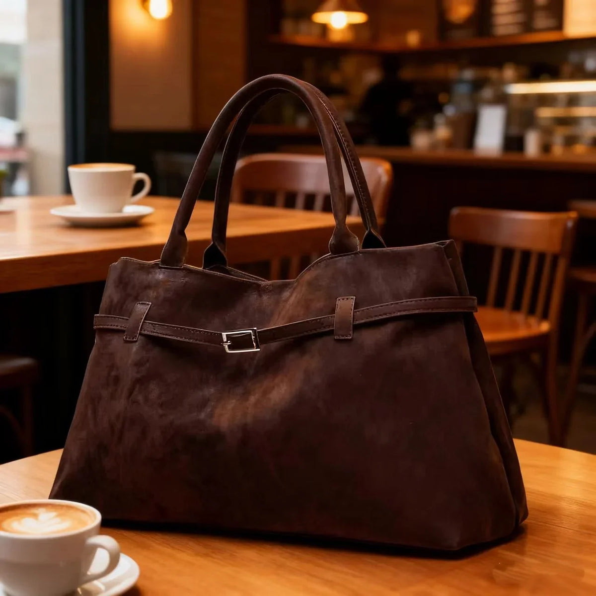 Women’s Vintage Brown Tote Bag