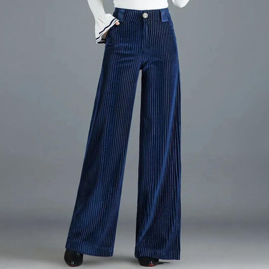 Anna Wide-Leg Velvet Pants