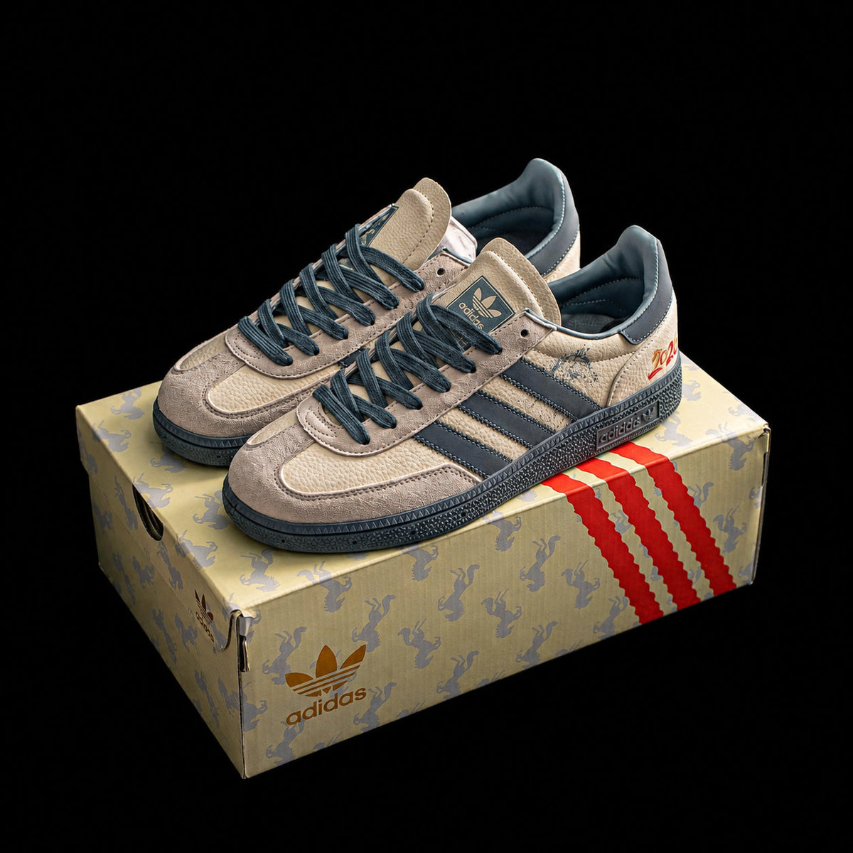 Samba Edición Especial Beige y Azul Acero