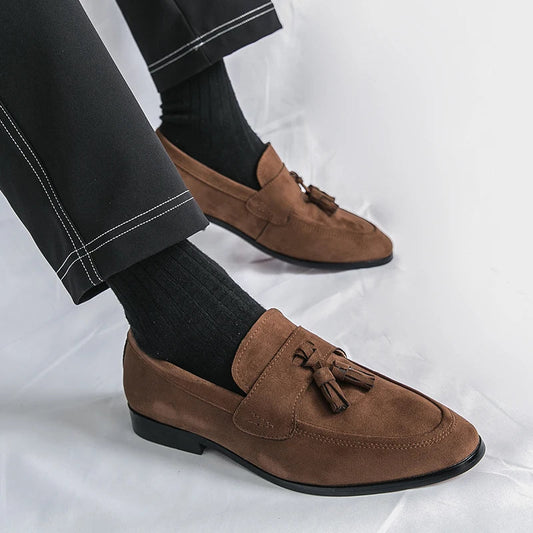 Ettore Suede Tassel Loafer