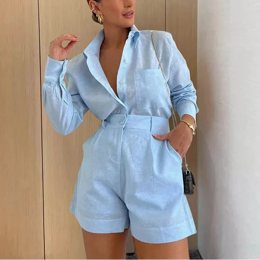 Clara Long Sleeve Summer Set