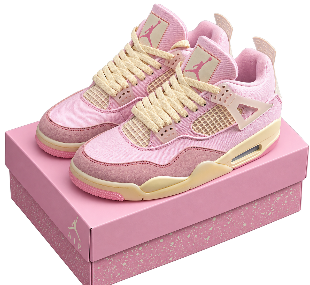 Silueta retro 4 en clave rosa pastel