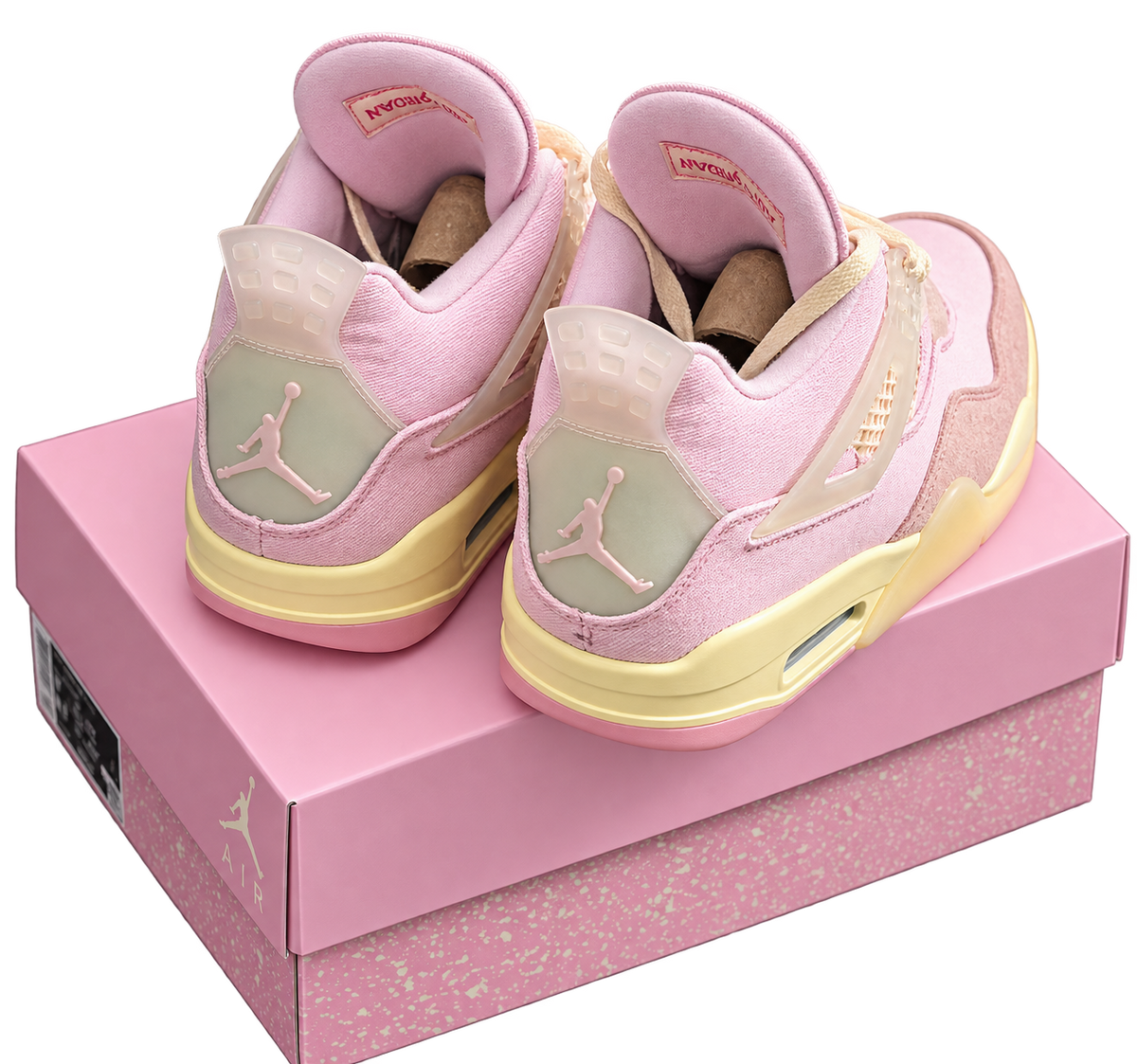 Silueta retro 4 en clave rosa pastel