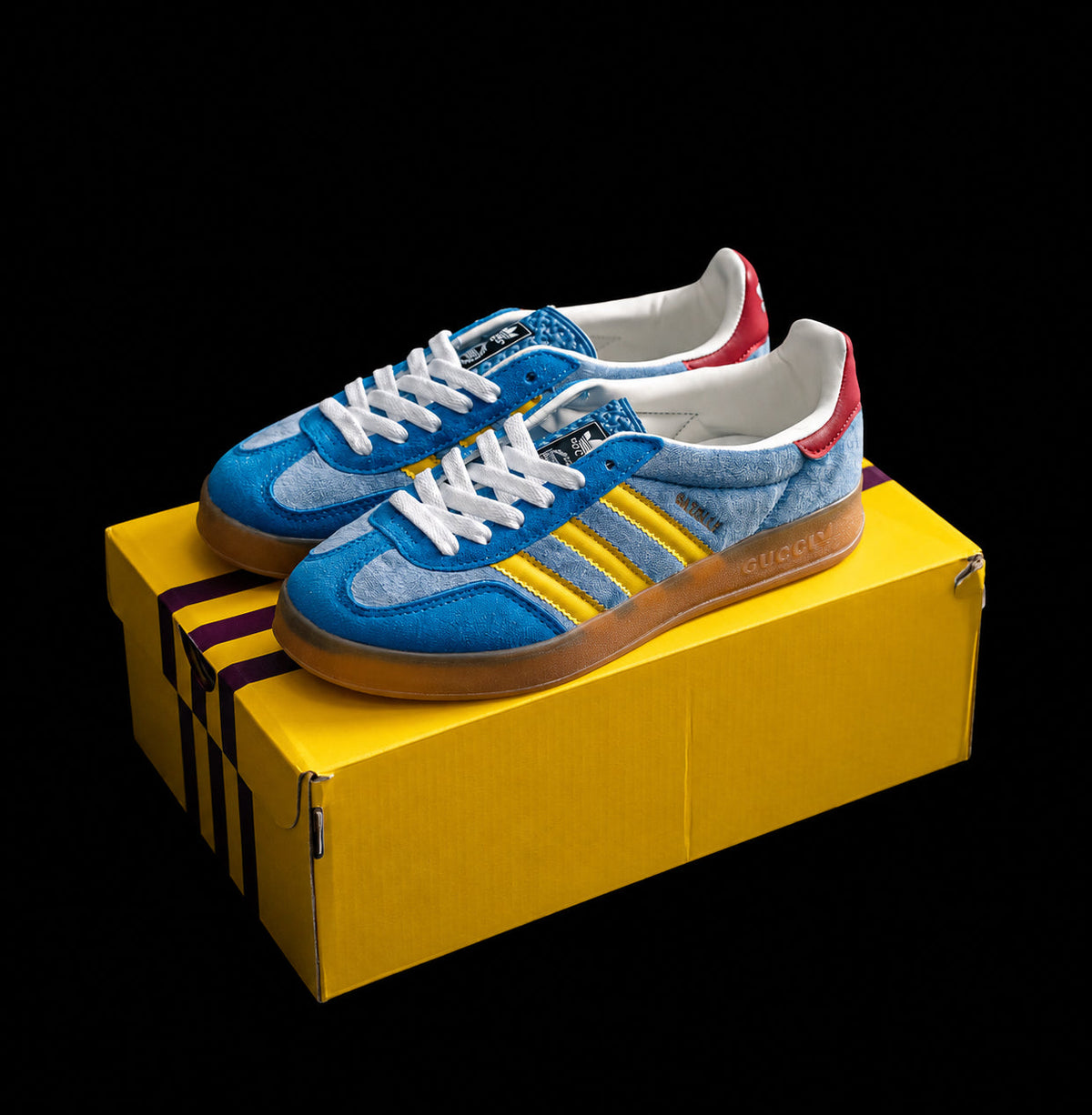 Samba Azul Denim y Amarillo