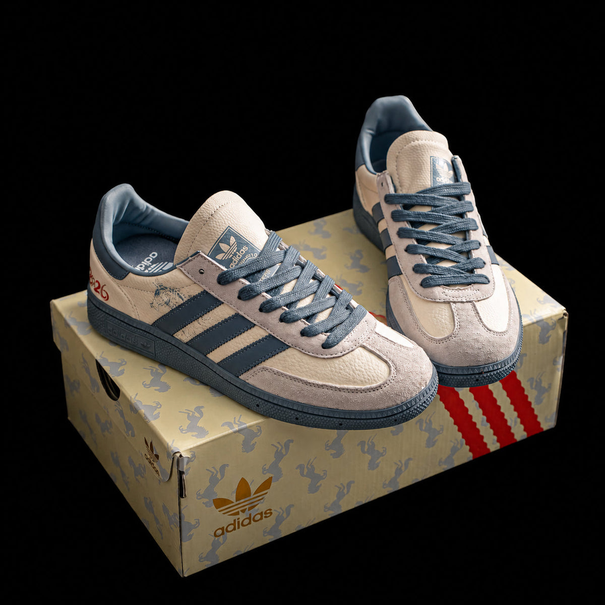 Samba Edición Especial Beige y Azul Acero