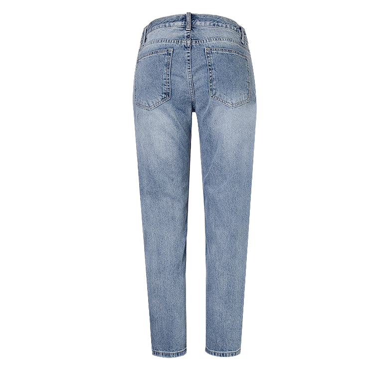 Sequin Ripped Jeans