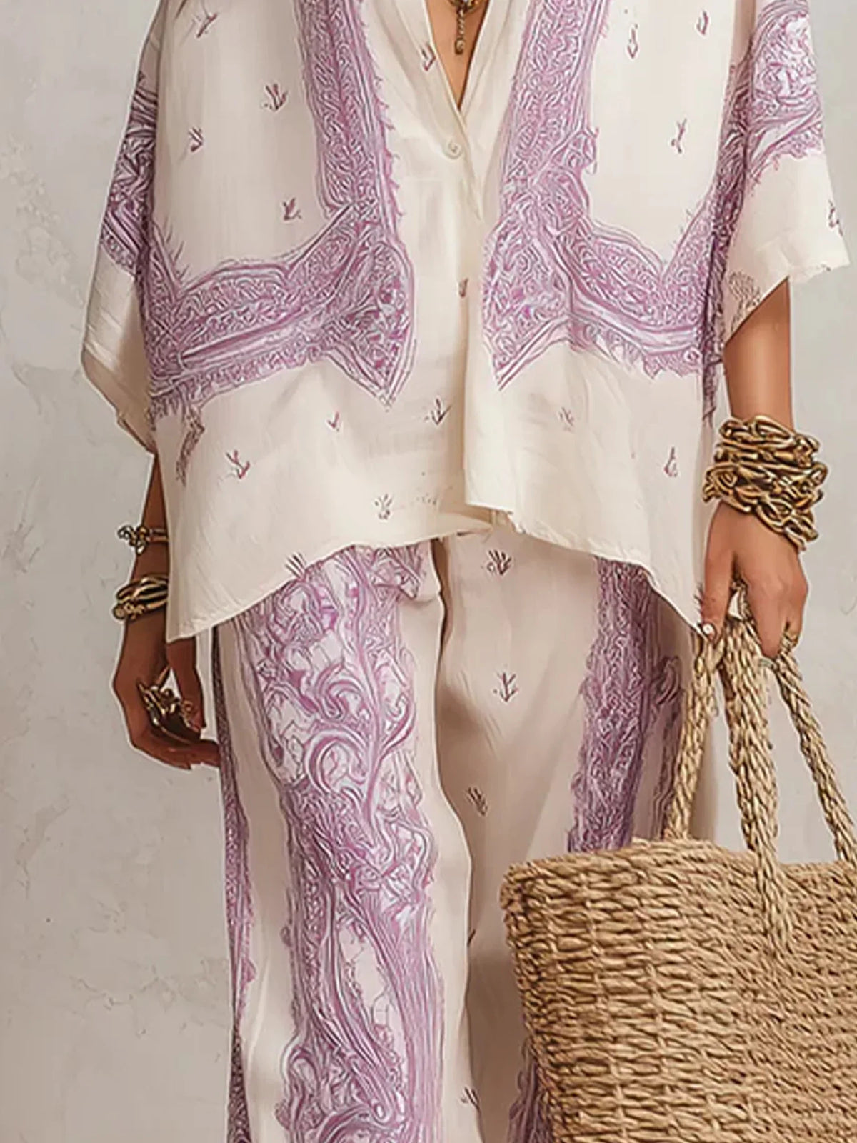 Amara Paisley Two-Piece Set