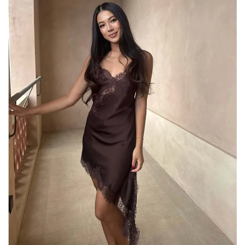 Lace Slip Mini Dress