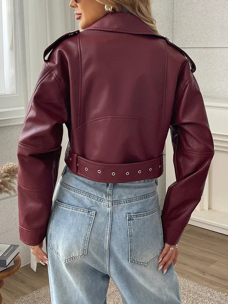 Belted Moto Jacket