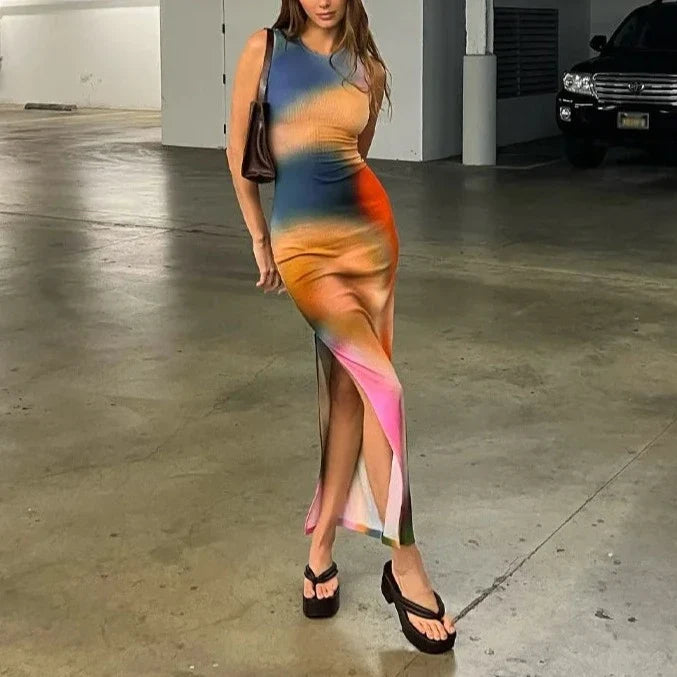 Tie Dye Midi Dress