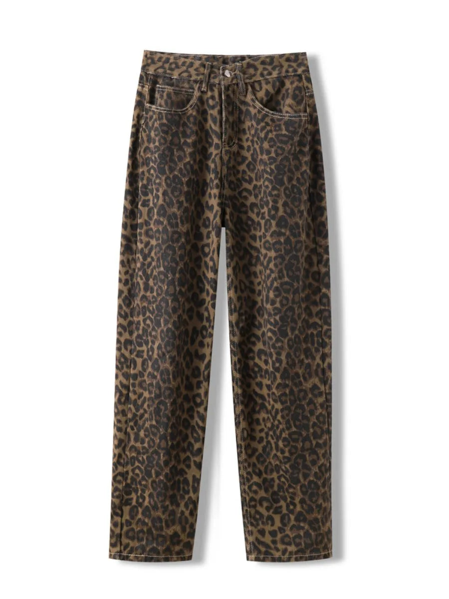 Leopard Print Jeans