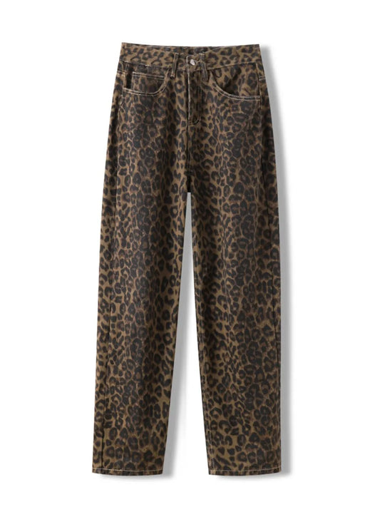 Leopard Print Jeans