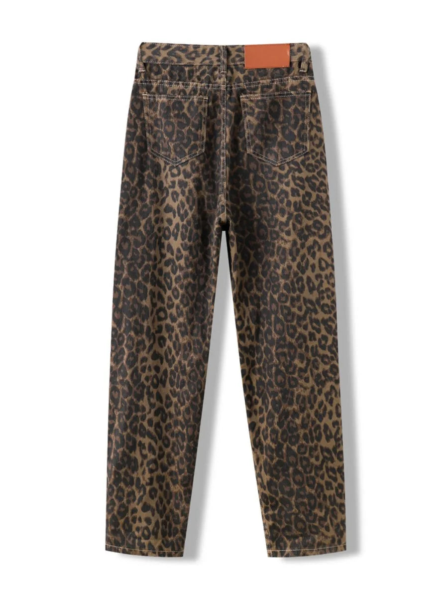 Leopard Print Jeans