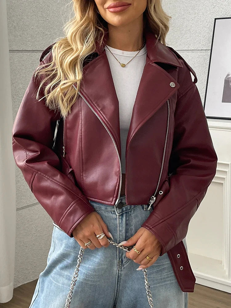 Belted Moto Jacket