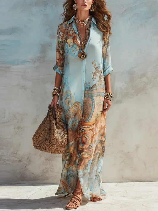 Camille Boho Shirt Dress