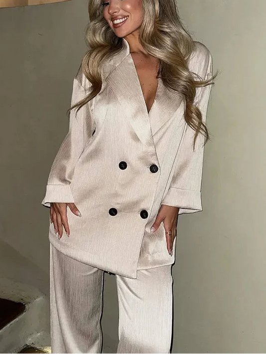 Women’s Double-Breasted Blazer Set