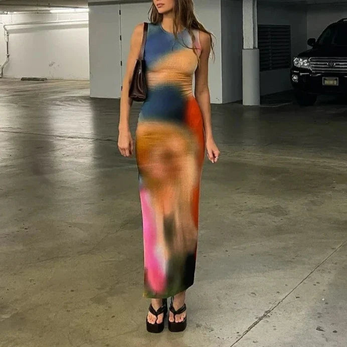Tie Dye Midi Dress