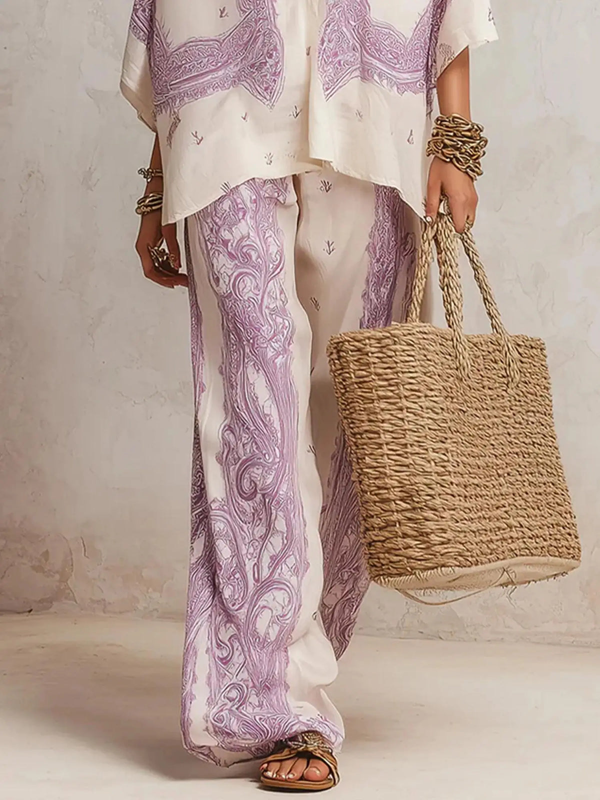 Amara Paisley Two-Piece Set
