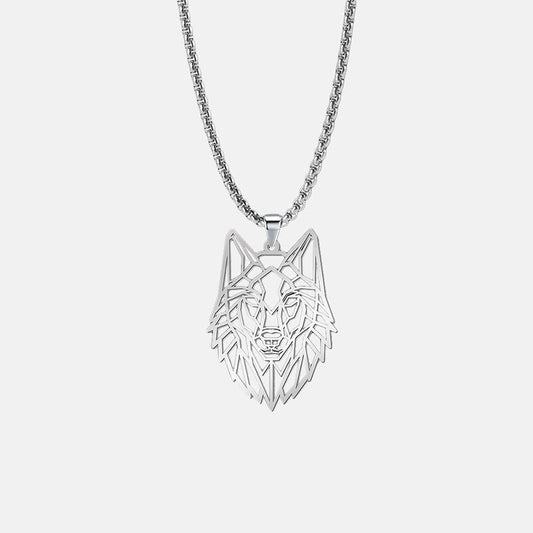 Wolf Pendant Stainless Steel Necklace